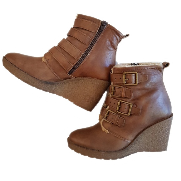 Aldo Shoes - Aldo rubber wedge heel ankle boots